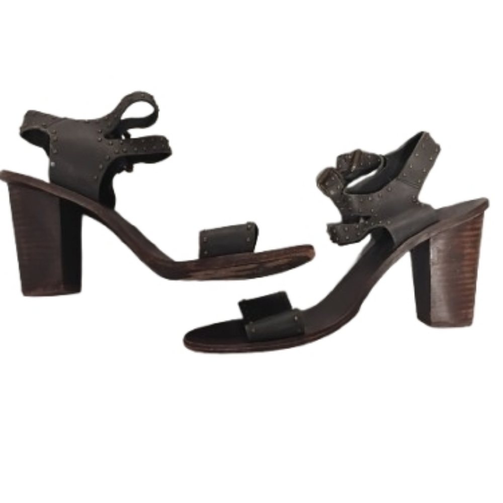 Matisse Womens Ankle Strap Studded Sandals Heels